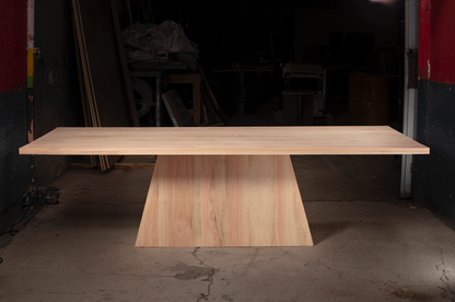 Brutal Natural Red Oak Dining Table