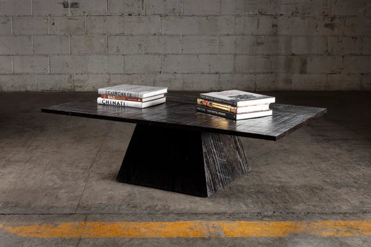 Brutal Single Pedestal Coffee Table